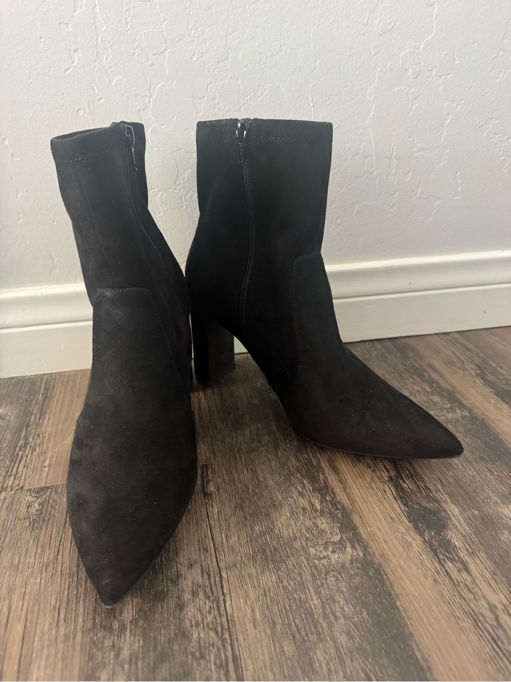 a new day Black Pointed Toe Block Heel Booties - Picture 3 of 3